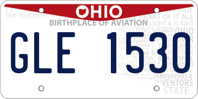 OH license plate GLE1530