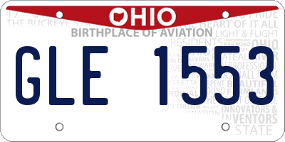 OH license plate GLE1553