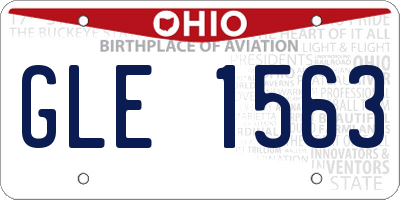 OH license plate GLE1563