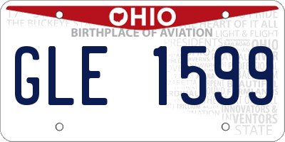 OH license plate GLE1599