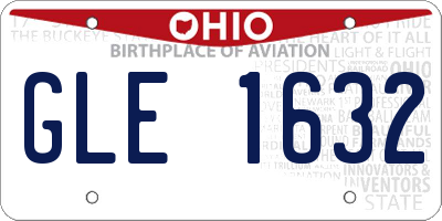 OH license plate GLE1632