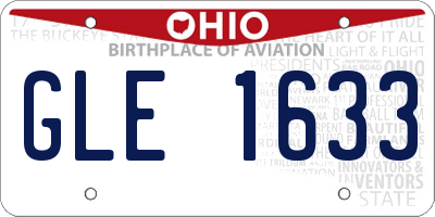 OH license plate GLE1633