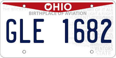 OH license plate GLE1682