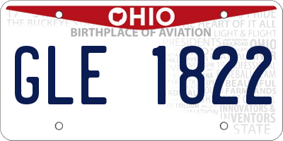 OH license plate GLE1822