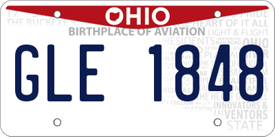 OH license plate GLE1848