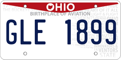 OH license plate GLE1899