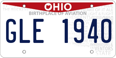 OH license plate GLE1940