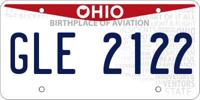 OH license plate GLE2122