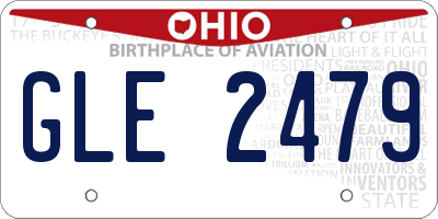 OH license plate GLE2479