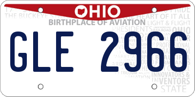 OH license plate GLE2966
