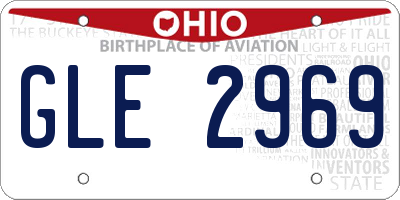 OH license plate GLE2969