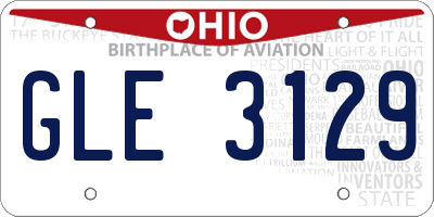 OH license plate GLE3129