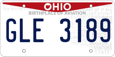 OH license plate GLE3189