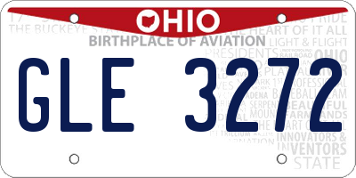 OH license plate GLE3272