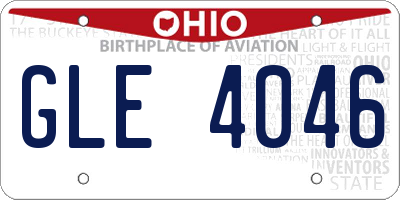 OH license plate GLE4046