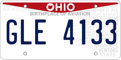 OH license plate GLE4133