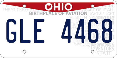 OH license plate GLE4468