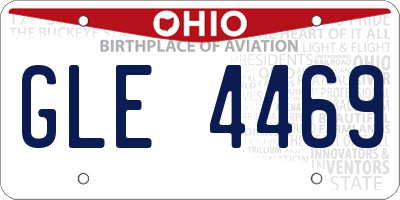 OH license plate GLE4469