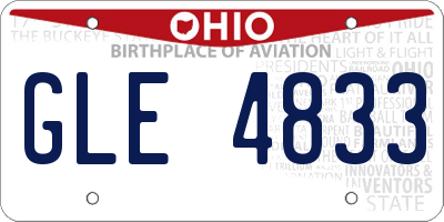OH license plate GLE4833