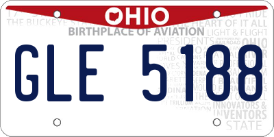 OH license plate GLE5188