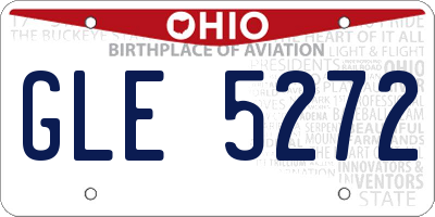 OH license plate GLE5272