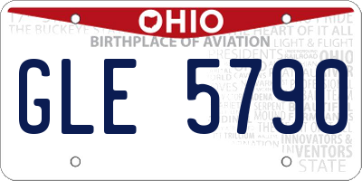 OH license plate GLE5790
