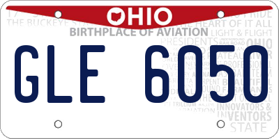 OH license plate GLE6050