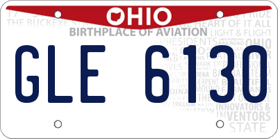 OH license plate GLE6130