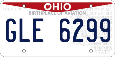 OH license plate GLE6299