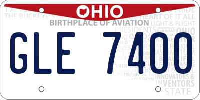 OH license plate GLE7400