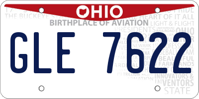 OH license plate GLE7622