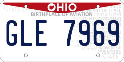 OH license plate GLE7969
