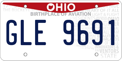 OH license plate GLE9691