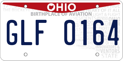 OH license plate GLF0164