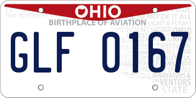 OH license plate GLF0167