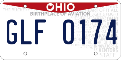 OH license plate GLF0174