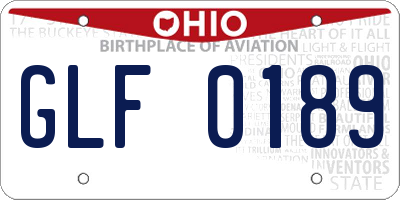 OH license plate GLF0189