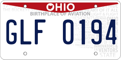 OH license plate GLF0194