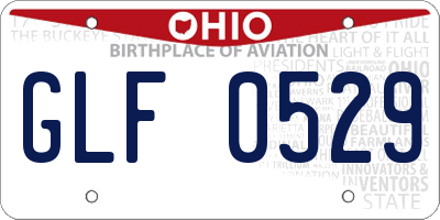 OH license plate GLF0529