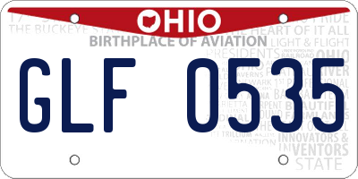 OH license plate GLF0535
