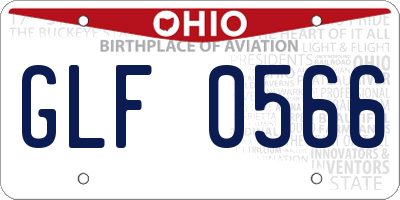 OH license plate GLF0566
