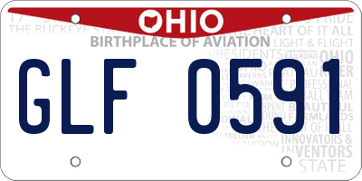 OH license plate GLF0591