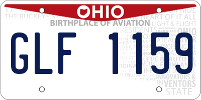 OH license plate GLF1159