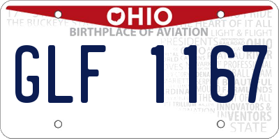 OH license plate GLF1167