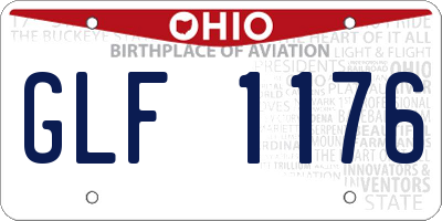 OH license plate GLF1176