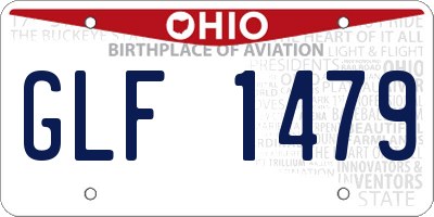 OH license plate GLF1479