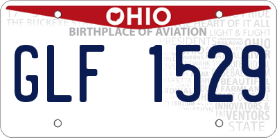 OH license plate GLF1529