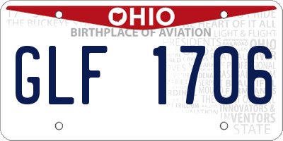OH license plate GLF1706