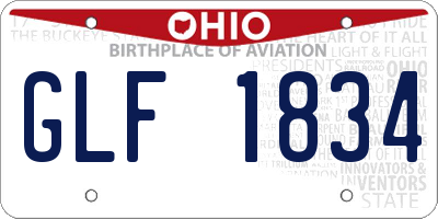 OH license plate GLF1834