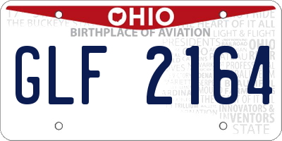 OH license plate GLF2164